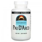По д'арко, Pau D'Arco, Source Naturals, 500 мг, 250 таблеток По д'арко, Pau D'Arco, Source Naturals, 500 мг, 250 таблеток