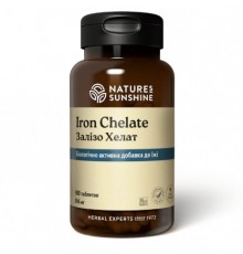 Железо Хелат, Iron Chelate, NSP, 180 таблеток