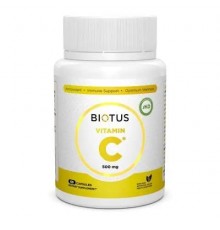 Витамин С, Vitamin C, Biotus, 500 мг, 60 капсул