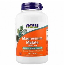Магній малат, Magnesium Malate Caps, Now Foods, 180 вег. капс