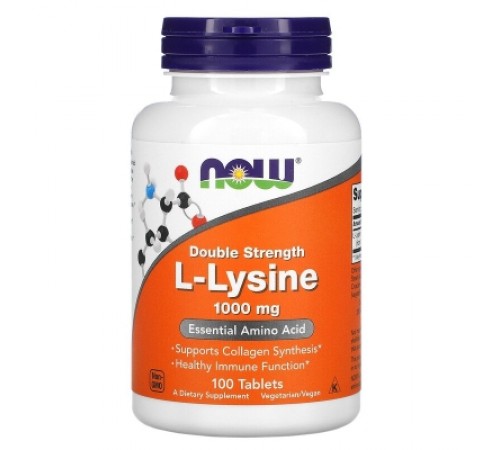L-¦лизин, L-Lysine Now Foods, 1,000 мг, 100 таблеток L-¦лизин, L-Lysine Now Foods, 1,000 мг, 100 таблеток