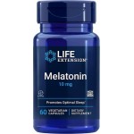 Мелатонін, Melatonin, Life Extension, 10 мг, 60 капсул
