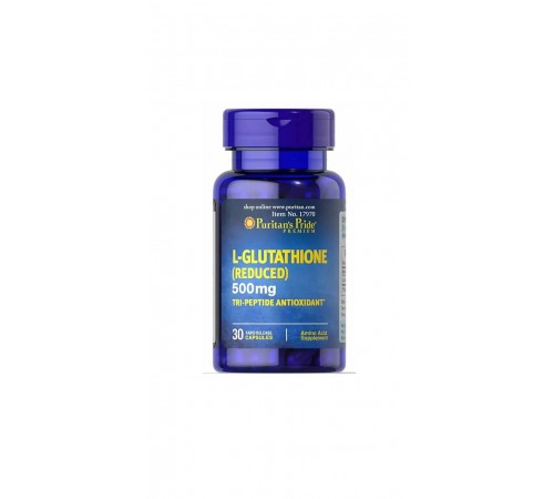 Глутатион, L-Glutathione Puritan's Pride, 500 мг, 30 капсул