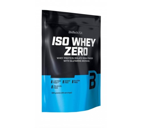 Ізолят сироваткового протеїну, Iso Whey Zero Lactose Free, BioTech USA, 500 грам (тірамісу)