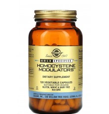 Модулятор Гомоцистеїну, Homocysteine Modulators, Homocysteine Modulators, Solgar 120 вег капсул