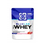 Сироватковий протеїн, 100% Whey protein Blue Lab, USN, 476 грам (Полуниця)
