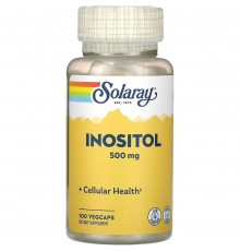Інозітол, Inositol, Solaray, 500 мг, 100 вег. капсул