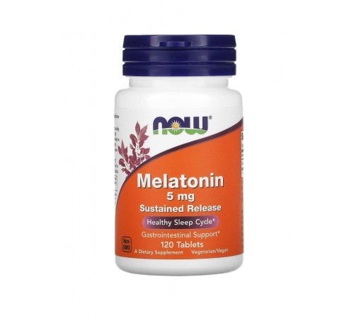 Мелатонін, Melatonin, Now Foods, 5 мг, 120 вег. капсул Мелатонін, Melatonin, Now Foods, 5 мг, 120 вег. капсул