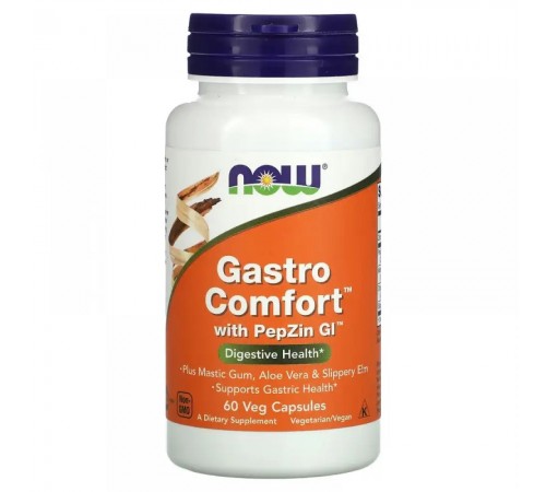 Гастро Комфорт, Gastro Comfort, Now Foods, 60 капсул