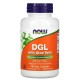 Корінь солодки з алое вера, DGL + Aloe Vera, Now Foods, 400 мг, 100 капсул