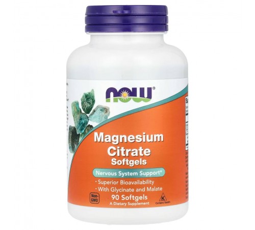 Магній цитрат, Magnesium Citrate , Now Foods, 90 таблеток Магній цитрат, Magnesium Citrate , Now Foods, 90 таблеток