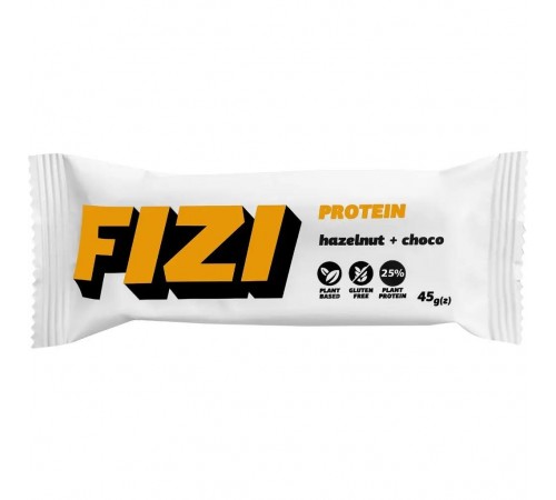 Протеїновий батончик, Fizi, 45 грам (Фундук-шоколад) Протеїновий батончик, Fizi, 45 грам (Фундук-шоколад)