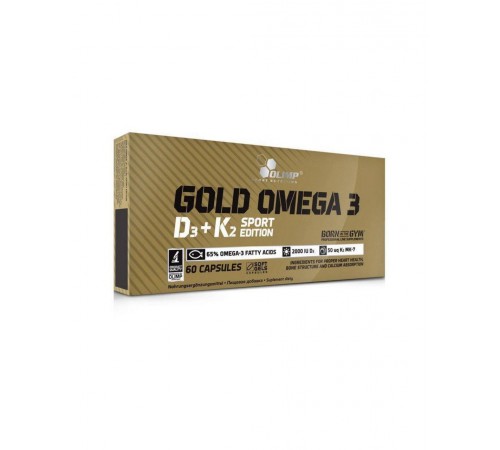 Омега 3 Д3+К2, Gold Omega 3 D3+K2, Sport Edition, Olimp, 60 капсул Омега 3 Д3+К2, Gold Omega 3 D3+K2, Sport Edition, Olimp, 60 капсул