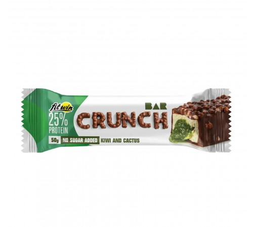 Протеїновий батончик Crunch Bar, FitWin, 50 грам (Ківі-кактус) Протеїновий батончик Crunch Bar, FitWin, 50 грам (Ківі-кактус)