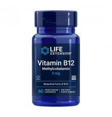 Вітамін В12, Vitamin B12 Methylcobalamin, Life Extension, 5 мг, 60 пастилок