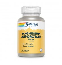 Магний аспартат, Magnesium Asporotate, Solaray, 400 мг, 120 вег. капсул