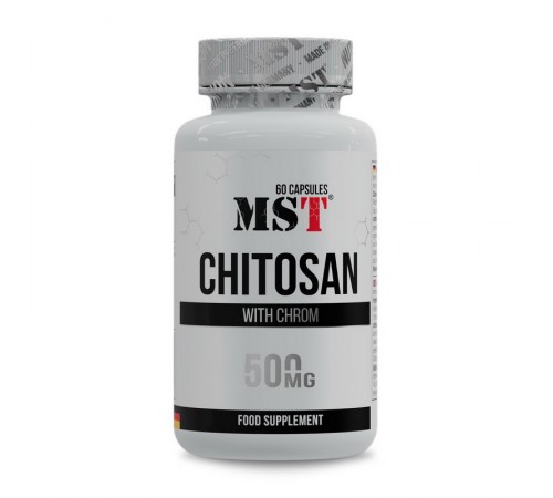 Хітозан з хромом, Chitosan With Chrom, MST, 500 мг, 60 капсул Хітозан з хромом, Chitosan With Chrom, MST, 500 мг, 60 капсул