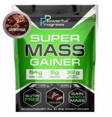 Гейнер, Super Mass Gainer, Powerful Progress, 2 кг (Шоколад)