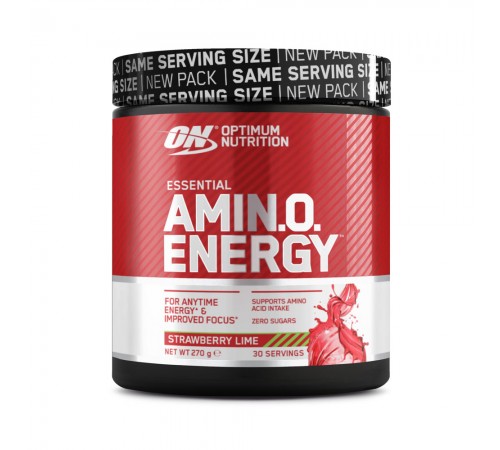 Амінокислоти, Essential Amino Energy EU, Optimum Nutrition, 270 гр, (Полуниця лайм) Амінокислоти, Essential Amino Energy EU, Optimum Nutrition, 270 гр, (Полуниця лайм)