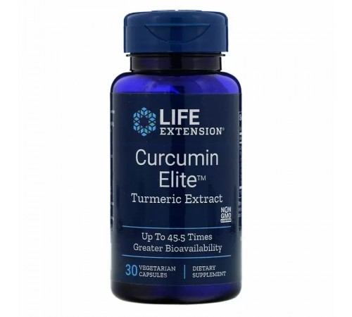 Екстракт куркуми, Curcumin Elite Turmeric Extract, Life Extension, 30 капсул