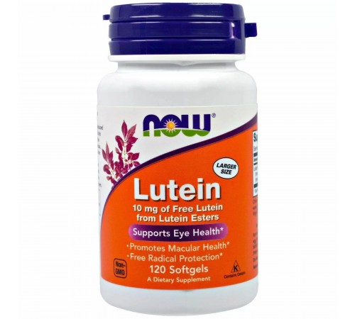 Лютеїн,Lutein Now Foods, 10 мг, 120 капсул Лютеїн,Lutein Now Foods, 10 мг, 120 капсул