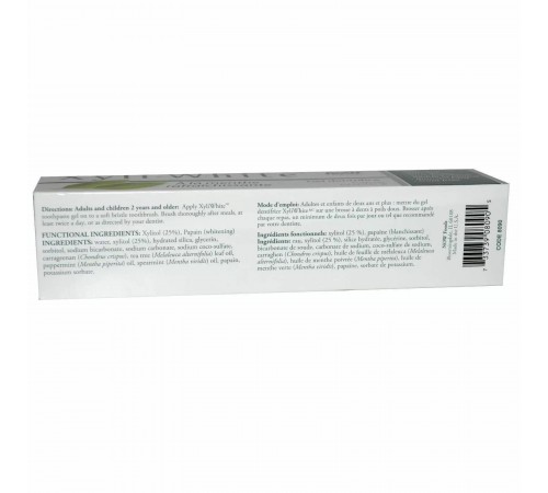 Зубна паста-гель з м'ятою (без фтору), Toothpaste Gel, Now Foods, Solutions, 181 грам