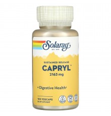 Каприловая кислота (постепенного освобождения), Capryl, Solaray, 100 капсул