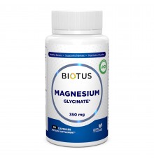Магний глицинат, Magnesium Glycinate, Biotus 60 капсул