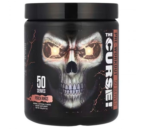Предтренуальный комплекс, The Curse, JNX Sports, 250 игра (Персиковые кольца)