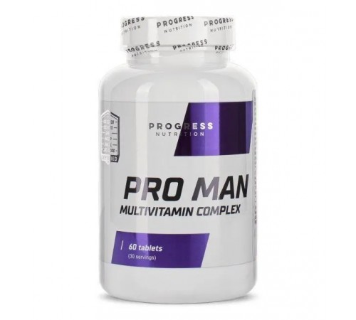 Мультивитамины для мужчин, Pro Man Multivitamin Complex Progress Nutrition, 60 таблеток Мультивитамины для мужчин, Pro Man Multivitamin Complex Progress Nutrition, 60 таблеток