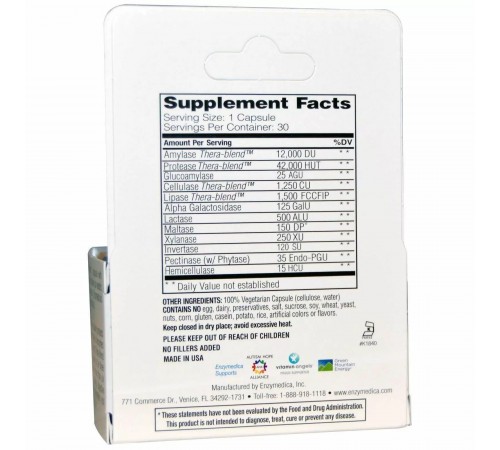 Повна формула ензимів, Complete Enzyme Formula, Enzymedica, Digest, 30 капсул Повна формула ензимів, Complete Enzyme Formula, Enzymedica, Digest, 30 капсул