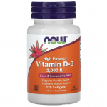 Вітамін Д3, Vitamin D-3, Now Foods, 2000 МО, 120 капсул Вітамін Д3, Vitamin D-3, Now Foods, 2000 МО, 120 капсул