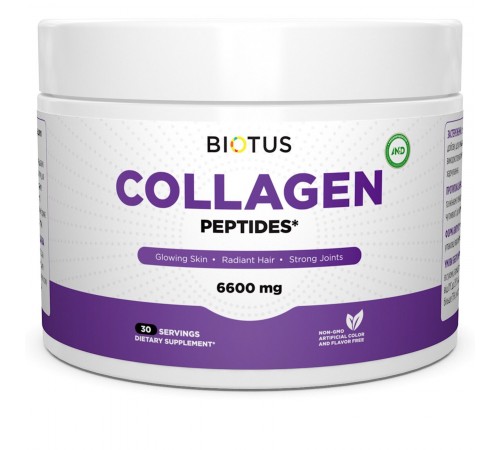 Пептиди колагену, тип 1 і 3, Collagen Peptides, Biotus 198 г
