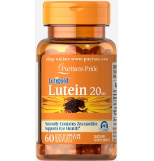 Лютеїн для зору з зеаксантином, Lutein with Zeaxanthin, Puritans Pride, 20 мг, 120 капсул