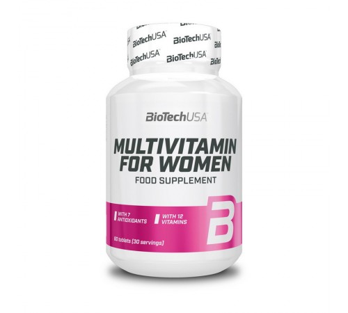 Мультивітаміни для жінок, Multivitamin for women, BioTechUSA, 60 таблеток