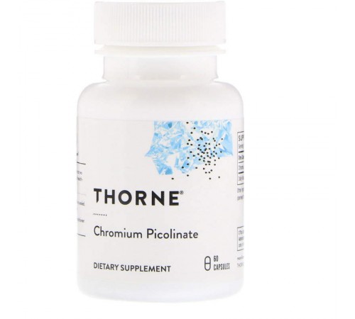 Хром пиколинат, Chromium picolinate, Thorne Research, 60 капсул Хром пиколинат, Chromium picolinate, Thorne Research, 60 капсул