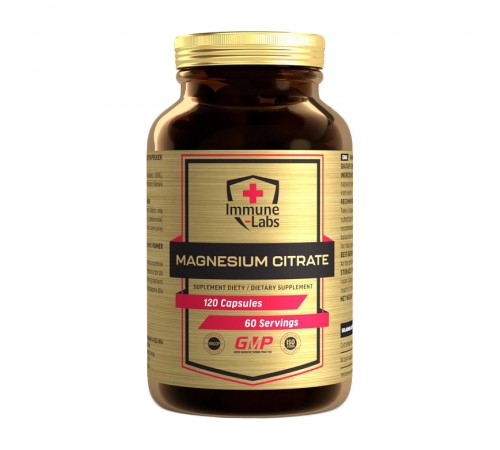 Магній цитрат, Magnesium Citrate, Immune Labs, 550 мг, 120 капсул