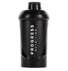 Шейкер, Shaker, Progress Nutrition, 600 мл (Черный)