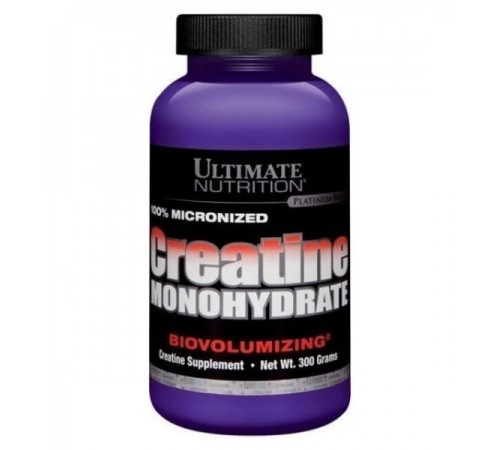 Креатин моногидрат, Creatine monogydrate, Ultimate Nutrition, 300 грамм