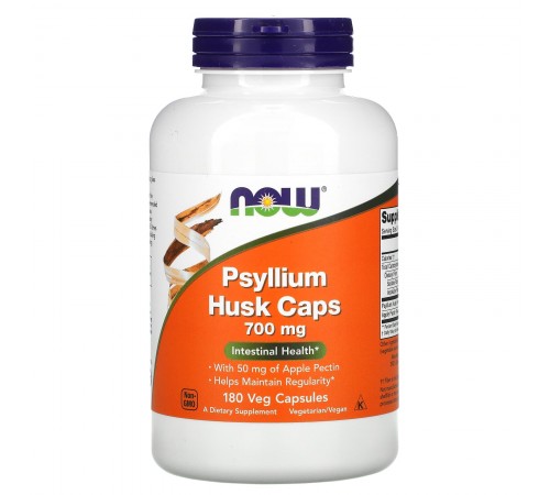 Подорожник, Psyllium Husk, Now Foods, 700 мг, 180 капсул Подорожник, Psyllium Husk, Now Foods, 700 мг, 180 капсул