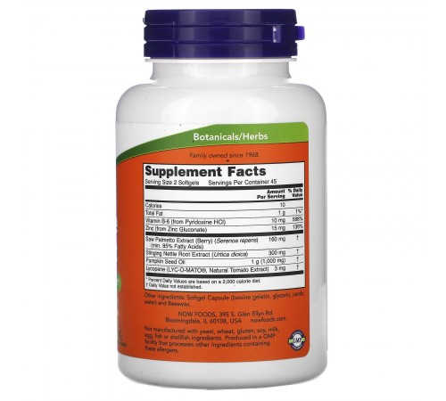 Поддержка простаты, Prostate Support, Now Foods, 90 желатиновых капсул Поддержка простаты, Prostate Support, Now Foods, 90 желатиновых капсул