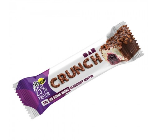 Протеиновый батончик Crunch Bar, FitWin, 50 грамм (Черничный Маффин) Протеиновый батончик Crunch Bar, FitWin, 50 грамм (Черничный Маффин)