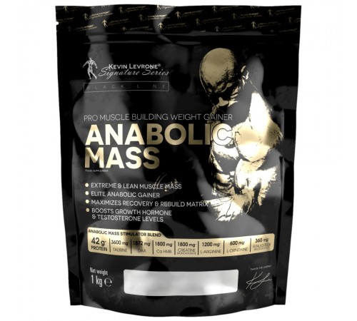 Гейнер, Anabolic MASS, Kevin Levrone, 1 кг (Ваніль) Гейнер, Anabolic MASS, Kevin Levrone, 1 кг (Ваніль)