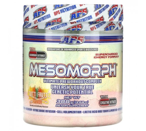 Предтренировочный комплекс Мезоморф, Mesomorph, APS, 388 грамм (Тутти Фрутти)