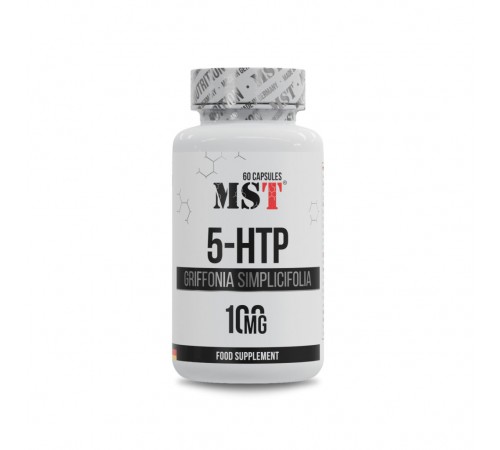 5-HTP (5-гидрокситриптофан), 5-HTP Griffonia simplicifolia, MST, 100 мг, 60 капсул 5-HTP (5-гидрокситриптофан), 5-HTP Griffonia simplicifolia, MST, 100 мг, 60 капсул