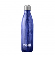 Термопляшка, Metal water bottle VPLab, 500 мл (Синє дерево)