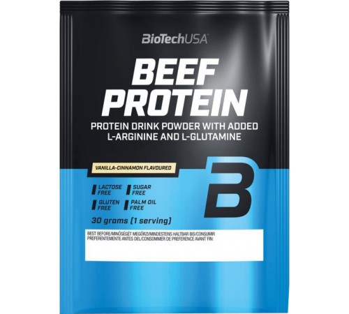 Яловичий протеїн, BEEF Protein, BioTech, 30 грам (Ваніль-кориця) Пробник