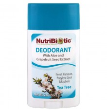 Дезодорант, Deodorant, Nutribiotic, Чайное дерево, 75 грамм