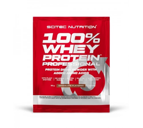 Сывороточный протеин 100% Whey Protein Prof., Scitec Nutrition, 30 грамм (шоколад)