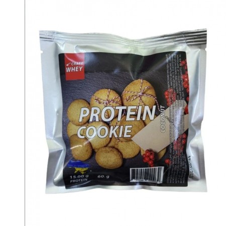 Протеиновое печенье, без сахара, Craft Whey Protein Cookie, 60 грамм (Кокос)